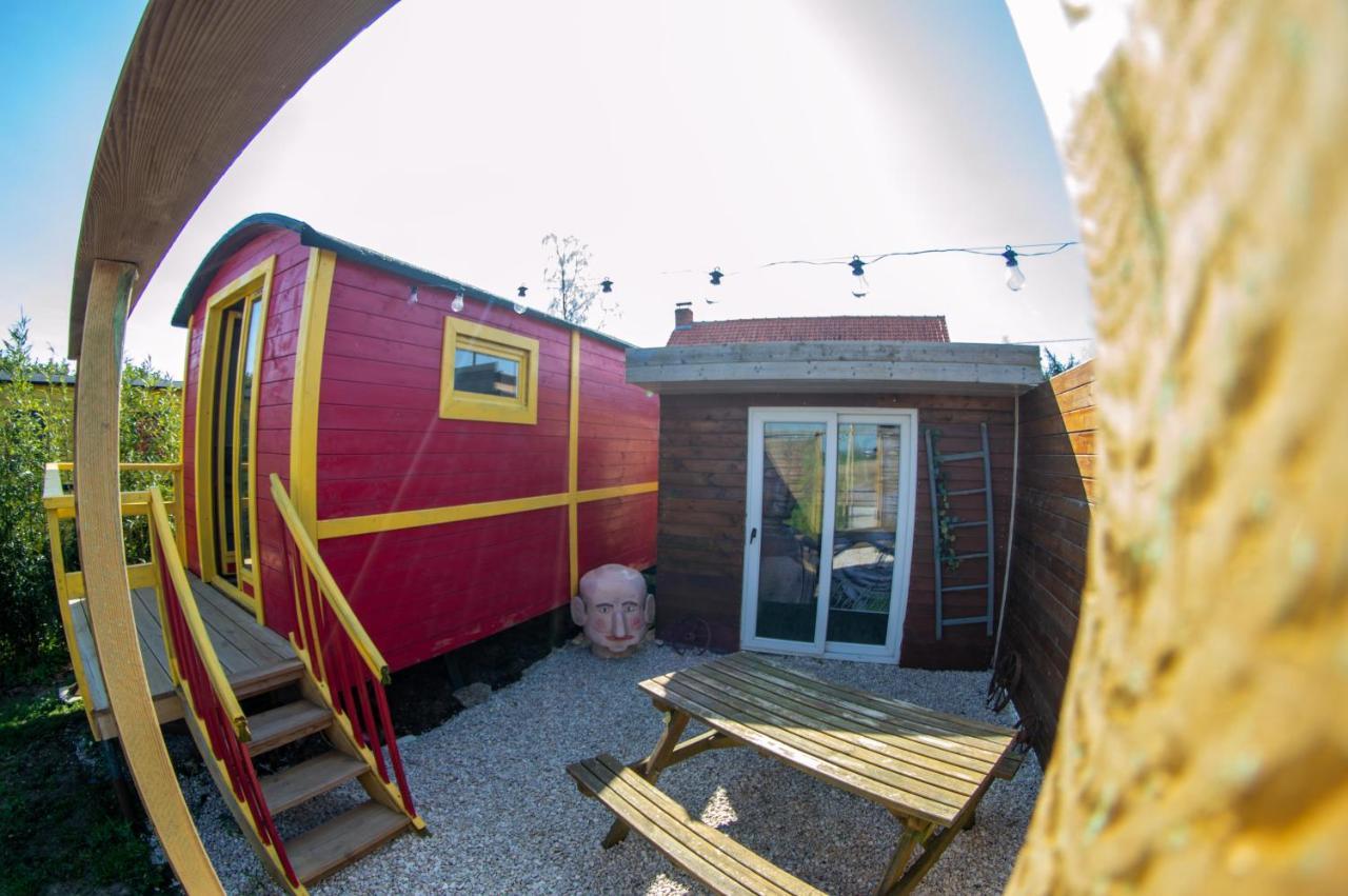 Roulotte Et Sauna De Tonton Bouvy Au Domaine Du Reuze Winnezeele Luaran gambar
